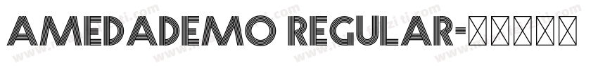 amedademo regular字体转换